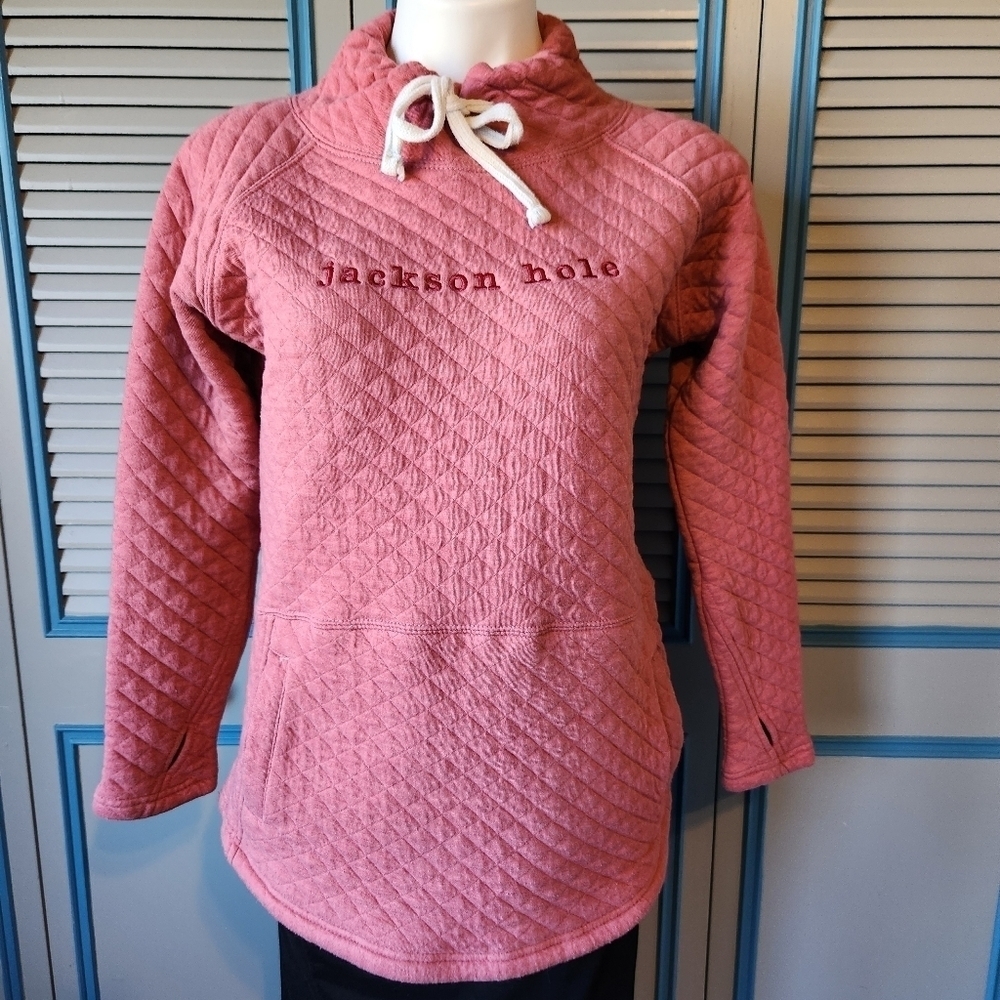Pink Jackson Hole Quilted Sweater - Picture 1 of 12